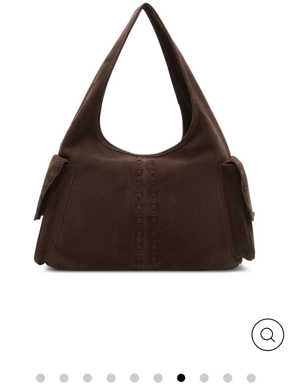 BNWT With Jean Vera Bag Chocolate — Dark Brown Suede Shoulder Bag